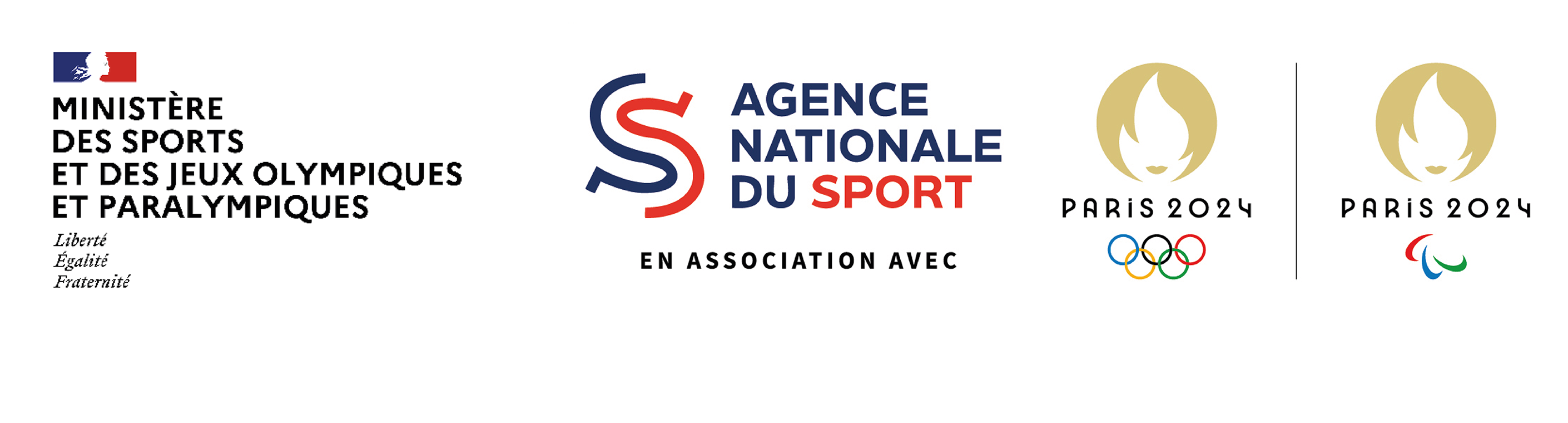 logos des partenaires du Creps Bourgogne Franche-Comté - Ministère - Jeux Olympiques 2024 de Paris - Agence Nationale du Sport - MRP